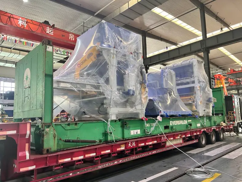 Велика виробнича лінія Quangong Machinery 1500 для виробництва цегли знову відправляється за кордон